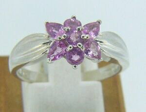 yzWG[EANZT[ OVo[X^[OTt@CAsNTCYO40 grammes argent sterling synthetique saphir rose taille 9 bague r14