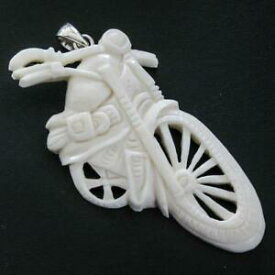 【送料無料】ジュエリー・アクセサリー オートバイモトバイクバイソンアーティザンシルバーペンダント7cm motard moto velo bison os artisant sculpture 925 argent pendentif