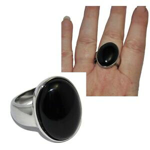 �y���������z�W���G���[�E�A�N�Z�T���[ �V���o�[�X�e�����X�����O�u���b�N�Z���~�b�Nbague en acier inoxydable argente et ceramique noire t 60 bijou