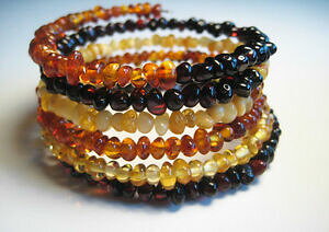 �y���������z�W���G���[�E�A�N�Z�T���[ ���C���i�`�������o���e�B�b�N�A���o�[�u���X���b�g6line natural baltic amber bracelet