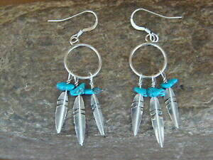 yzWG[EANZT[ lCeBuAJWG[X^vVo[O^[RCYtFU[y_gnative americain bijoux estampe bague en argent amp; turquoise plume pendantes