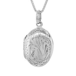 �y���������z�W���G���[�E�A�N�Z�T���[ �V���o�[�X�^�[�����O�n���h���_���I���I�[�o���y���_���g�u�����b�N�C�^���A�{�b�N�Xargent sterling main grave medaillon ovale pendentif breloque,18 italien,box
