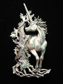 【送料無料】ジュエリー・アクセサリー ジョネットジュエリーシルバーピューターラージリーガルユニコーンホースパインjj jonette jewelry silver pewter large regal unicorn horse pin