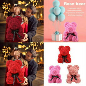 【送料無料】ジュエリー・アクセサリー ピンクレッドベアテディベアボックスrose rouge ours del fleur teddy bear avec boitecadeaufait a la main artificiel