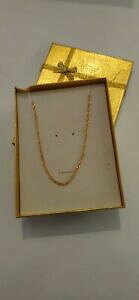 yzWG[EANZT[ R[iX^CbfWh[hivbJ[gIWcollana stile dna elegante per donna placcato oro giallo 18 kt