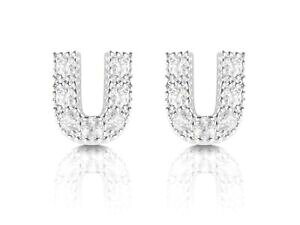 yzWG[EANZT[ IbL[j^CjcBA[EAWFgRpFWRj`EXymorecchini lettera iniziale u argento 925 con pave zirconi chiusura perno mm 6