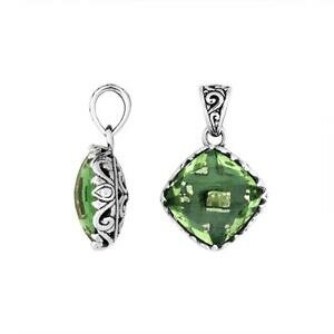 yzWG[EANZT[ Vo[X^[ONbVtH[y_gO[AWXgargent sterling coussin forme pendentif avec vert amethyste ap6256gam