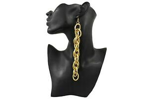 yzWG[EANZT[ S[hrbO^`F[_uNOqbvzbvt@bVCOZbgfemme or gros metal chaine double lien long hip hop mode crochet earring