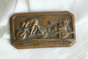 yzWG[EANZT[ oCNu[`g[[TCNXgLrlbgu[`rare broche ancienne velo et remorque cycliste amusant cabinet curiosite brooch