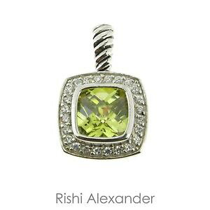 �y���������z�W���G���[�E�A�N�Z�T���[ �X�^�[�����O�V���o�[�n���[�O���[��925 sterling silver cz halo green pendant