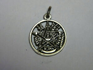 yzWG[EANZT[ y^O}G\eRyfeCAWFguj[gX^[OVo[pentagramma esoterico pendente in argento brunito 925 sterling silver