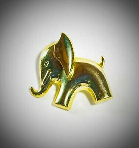 �y���������z�W���G���[�E�A�N�Z�T���[ �I���W�i�����B���e�[�W�u���X�u���[�`tiny elephant original vintage brass brooch