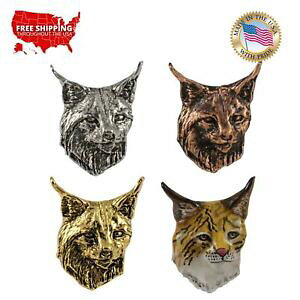 yzWG[EANZT[ NGCeBus[^[fUCII}lRys}Olbgcreative pewter designs lynx lapel pin or magnet, m050