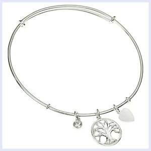 yzWG[EANZT[ X^[OVo[c[IuCt_O`[NX^AWX^uJtuXbgsterling silver tree of life dangle charm w cz crystal adjustab