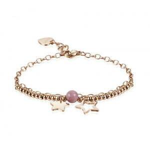 yzWG[EANZT[ u`hiAb`CIRXebI[UXp|nC`bracciale donna acciaio con stelle pvd oro rosa sagapo haiti sht28 1482