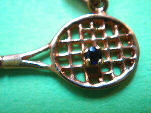 yzWG[EANZT[ ejXPbgy_gTtB[S[hv[gBe[Wj[y_gpendentif raquette de tennis avec saphir plaque or vintage 70 neuf pendent