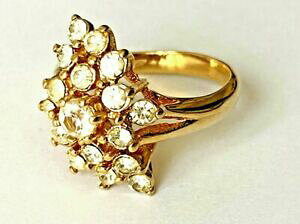 yzWG[EANZT[ S[foQmCtmagnifique bague dore amp; strass t58 etat neuf