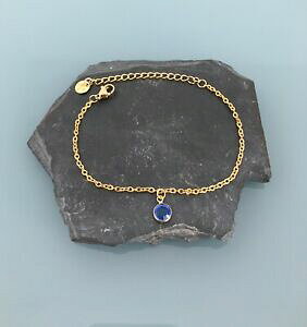 yzWG[EANZT[ X`[Tt@CAXtXL[uXbgWG[ACfAbracelet saphir swarovski en acier inoxydable, bijou femme, idee cadeau