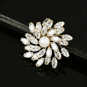 yzWG[EANZT[ ssS[ft[^[jOp[zCgJ`[S[hbLbroche pin dore fleur tournant perle blanc culture cz plaque or g8 39