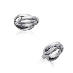 yzWG[EANZT[ OX`[OTCY?bague mixte 3 anneaux en acier inoxydable tailles 54 a 70 ref1a168a300