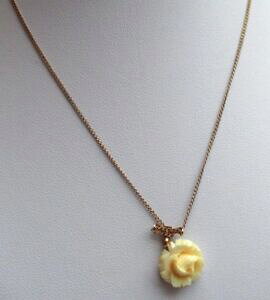 �y���������z�W���G���[�E�A�N�Z�T���[ ���B���e�[�W�l�b�N���X���b�L�S�[���h�s���N�����[�tcollier bijou vintage plaque or 14 k deco rose finement travaille relief 2086