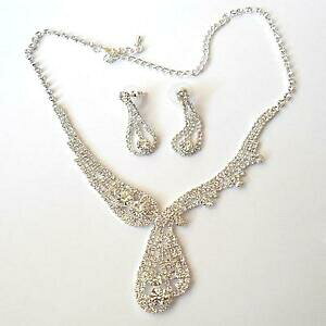 yzWG[EANZT[ phiR[iGIbL[jejXJ[AWFgRWR[jrALparure donna collana e orecchini tennis colore argento con zirconi bianchi 103 d