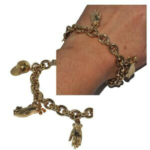 yzWG[EANZT[ AKTprbOBe[WuXbgS[hJ[X|[cStWGagatha paris gros bracelet vintage a breloques couleur or sport golf bijou