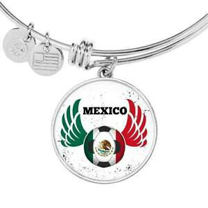 �y���������z�W���G���[�E�A�N�Z�T���[ ���L�V�R�t�b�g�T�b�J�[�X�`�[���S�[���h�T�[�N���u���X���b�gmexico foot football acier inoxydable ou 18k or cercle bracelet