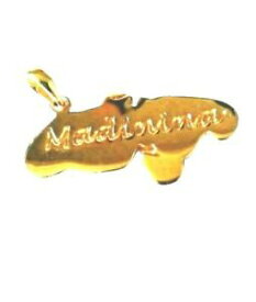 【送料無料】ジュエリー・アクセサリー ゴールドメッキペンダントマルティニークマディニナpendentif en plaque or martinique madinina