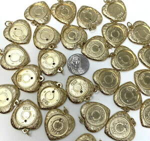 �y���������z�W���G���[�E�A�N�Z�T���[ ���B���e�[�W�n�[�g�t�H�g�l�b�N���X�y���_���g�S�[���f�����^�����b�g27 vintage forme coeur photo collier pendentif metal dore lot