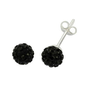 yzWG[EANZT[ WGRhVo[ubNNX^{[fBXRCOjewelco london argent noir cristal boule disco boucles doreilles