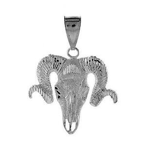 yzWG[EANZT[ Vo[X^[OwbhOhy_gargent sterling ram s tete grand pendentif