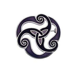 yzWG[EANZT[ oCIbgPggXe[u[`FbLVo[I[iCviolet celtique triskele broche plaque argent cadeau tout neuf