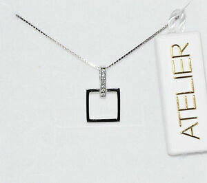 yzWG[EANZT[ AWFgRWR[jrALueBR[ihiAgGcollana donna atelier in argento 925 con zirconi bianchi brillanti al13