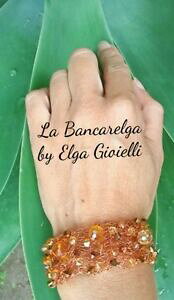 yzWG[EANZT[ tBOifBGNX^Auub`[A[eBW[i[uXbgbracciale artigianale in filigrana di rame e cristalli ambra bracelet co