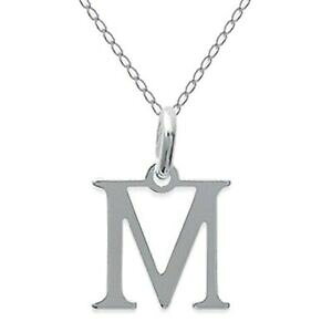 yzWG[EANZT[ Vo[ACfAcollier initiale lettre m en argent 925 longueur 45cm ou 50cm idee cadeau
