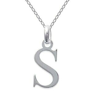 yzWG[EANZT[ Vo[ACfAcollier initiale lettre s en argent 925 longueur 45cm ou 50cm idee cadeau