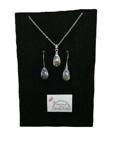 yzWG[EANZT[ ZbgRv[g_hiIbL[jGR[iIrARvGNX^XtXL[set completo da donna orecchini e collana oro bianco pl e cristalli s