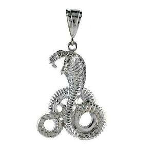 yzWG[EANZT[ OVo[X^[ORuXl[Ny_g83 grammes argent sterling cobra serpent pendentif