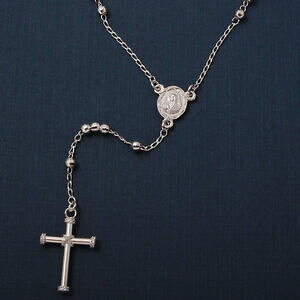 �y���������z�W���G���[�E�A�N�Z�T���[ �V���o�[�X�^�[�����O�p�[���V���y���l�b�N���X�u�����b�N�A���h�h���b�v�N���Xargent sterling 3 mm perles chapelet collier wreligieux breloque amp; goutte cross