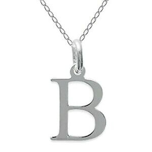 yzWG[EANZT[ Vo[RA[ACfAcollier initiale lettre b en argent 925 longueur 45cm ou 50cm idee cadeau