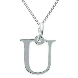 yzWG[EANZT[ Vo[ACfAcollier initiale lettre u en argent 925 longueur 45cm ou 50cm idee cadeau