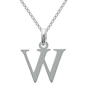 yzWG[EANZT[ Vo[ACfAcollier initiale lettre w en argent 925 longueur 45cm ou 50cm idee cadeau