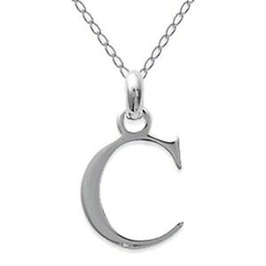 yzWG[EANZT[ Vo[ACfAcollier initiale lettre c en argent 925 longueur 45cm ou 50cm idee cadeau