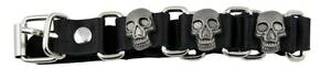 yzWG[EANZT[ ubNU[uXbgfXwbhbracelet cuir noir tete de mort