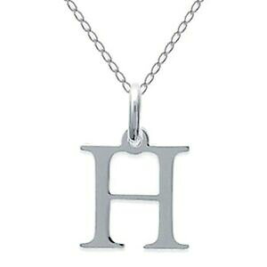 yzWG[EANZT[ Vo[ACfAcollier initiale lettre h en argent 925 longueur 45cm ou 50cm idee cadeau
