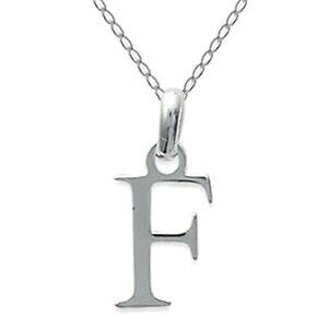 yzWG[EANZT[ Vo[ACfAcollier initiale lettre f en argent 925 longueur 45cm ou 50cm idee cadeau