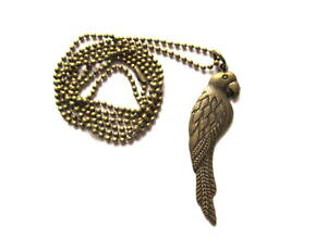 yzWG[EANZT[ IEAlbNX~juOIEtH[QPbeuYperroquet ara collier miniblings 80cm oiseaux bird perroquet vogelkette bronze