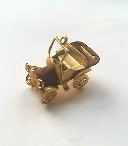 yzWG[EANZT[ f[mVIhtBAbgvbJ[gIGX}^[gNX^bt@modellino, ciondolo fiat 501, placcato oro e smaltato, fari in cristallo