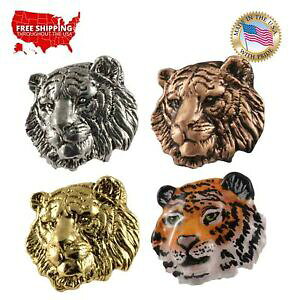 yzWG[EANZT[ NGCeBus[^[fUC^CK[wbhys}Olbgcreative pewter designs tiger head lapel pin or magnet, m108